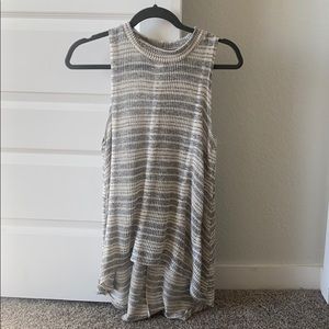 mock neck sweater tank